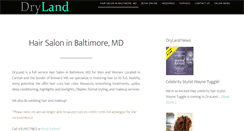 Desktop Screenshot of drylandsalon.com