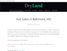 Tablet Screenshot of drylandsalon.com